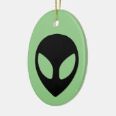 Space Alien Sci Fi Extraterrestrial UFO Keramik Ornament (Links)
