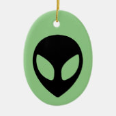 Space Alien Sci Fi Extraterrestrial UFO Keramik Ornament (Vorne)