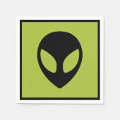 Space Alien Sci Fi Extraterrestristriale Cocktail Serviette (Vorderseite)