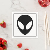 Space Alien Sci Fi Extraterrestristriale Cocktail Serviette (Beispiel)