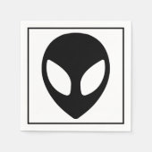 Space Alien Sci Fi Extraterrestristriale Cocktail Serviette (Vorderseite)