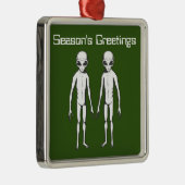 Space Alien Sci Fi Ornament Aus Metall (Rechts)
