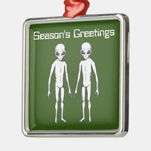 Space Alien Sci Fi Ornament Aus Metall (Links)