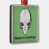 Space Alien Sci Fi Ufologist Ornament Aus Metall (Rechts)
