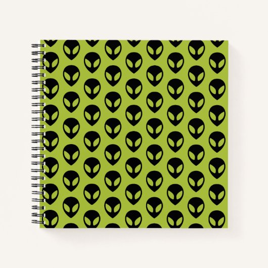 Space Alien Science Fiction Extraterrestrial Notizblock (Vorderseite)