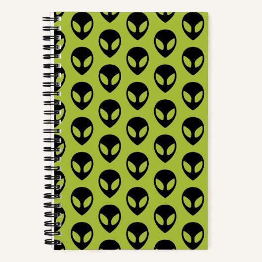 Space Alien Science Fiction Extraterrestrial Notizblock (Vorderseite)