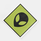 Space Alien Science Fiction Extraterrestrial Serviette (Ecke)