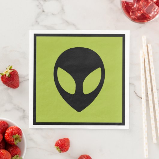 Space Alien Science Fiction Extraterrestrial Serviette (Beispiel)