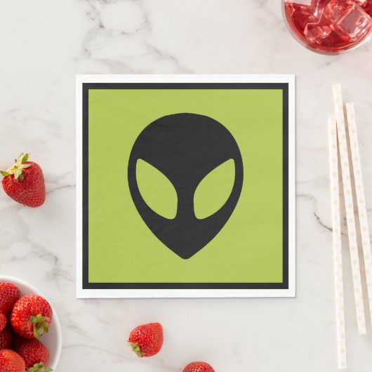 Space Alien Science Fiction Extraterrestrial Serviette (Beispiel)