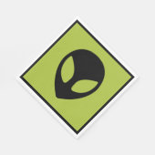 Space Alien Science Fiction Extraterrestrial Serviette (Ecke)