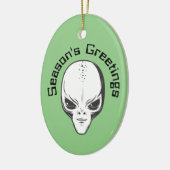 Space Alien Science Fiction Ufology Ornament (Links)