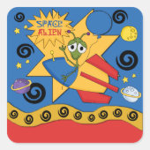 Space Alien Stickers (Vorderseite)