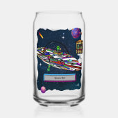 Space Alien trinken Bar ufo Dosenglas (Vorderseite)