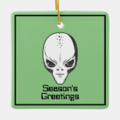 Space Alien UFO Sci Fi Keramikornament (Vorderseite)