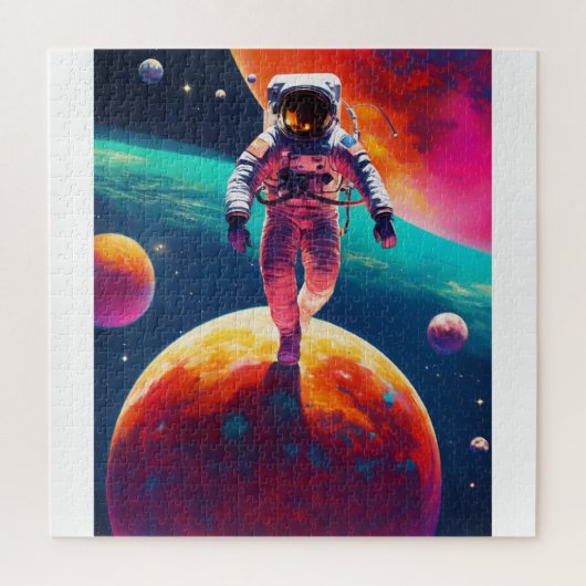 Space and astronaut Puzzle (Vertikal)
