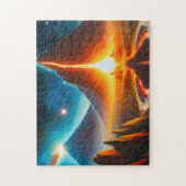 Space Art 1 Leichte Hirnkunst Puzzle Foto Puzzles (Vertikal)