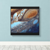 SPACE ART #37 Jupiter Nah Up Leinwanddruck (Insitu (Holzboden))