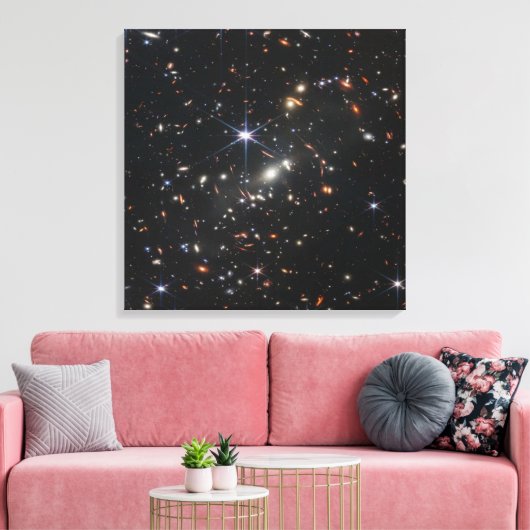 SPACE ART #40 Galaxy Cluster Leinwanddruck (Insitu (Wohnzimmer))