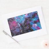 Space Art Aquarellgalaxie Rechteckiger Aufkleber (Umschlag)