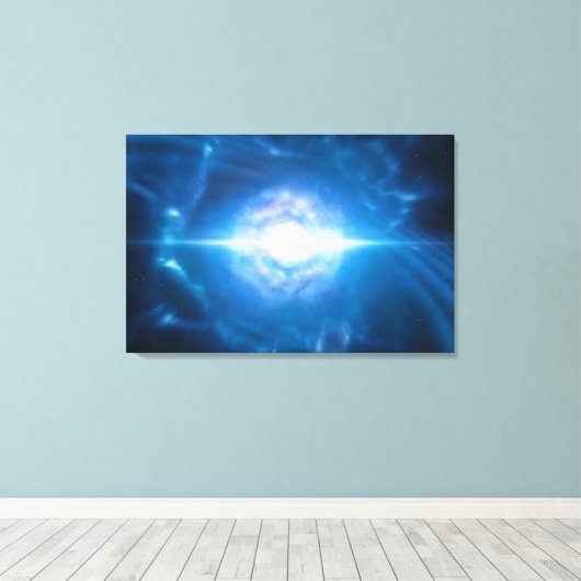 SPACE ART Fusion zweier Neutronensterne Leinwanddruck (Insitu (Holzboden))
