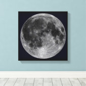 SPACE ART Nr. 22 unseres MOONS Leinwanddruck (Insitu (Holzboden))