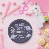 Space Astronaut 5th Birthday Party | Kids Galaxy  Pappteller (Party)