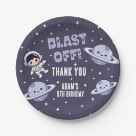 Space Astronaut 5th Birthday Party | Kids Galaxy  Pappteller