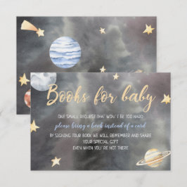 Space Astronaut Babydusche Bücher für Babykarten Einladung