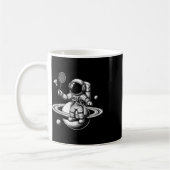 Space Astronaut Badminton Player Shuttle Sport Kaffeetasse (Links)
