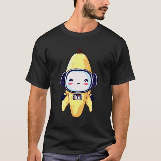 Space Astronaut Banana Robot T-Shirt (Vorderseite)
