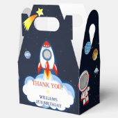 Space Astronaut Birthday Party Fevor Box Geschenkschachtel (Geöffnet)