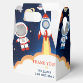 Space Astronaut Birthday Party Fevor Box Geschenkschachtel (Geöffnet)