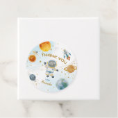 Space Astronaut Birthday Thank You Geschenkanhänger (Beispiel)