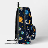 Space & Astronaut Boy Gedruckter Rucksack Schule (Links)