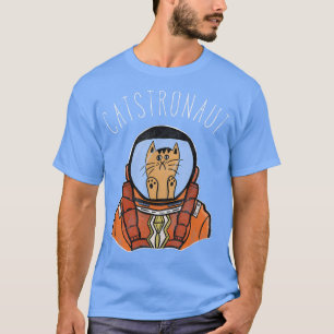Space Astronaut Cat T Shirt Niedliches Zeichnend T