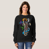 Space astronaut ghosts flower sweatshirt (Vorne ganz)
