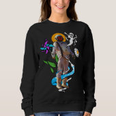 Space astronaut ghosts flower sweatshirt (Vorderseite)