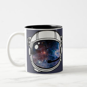 Space Astronaut Helmet Zweifarbige Tasse