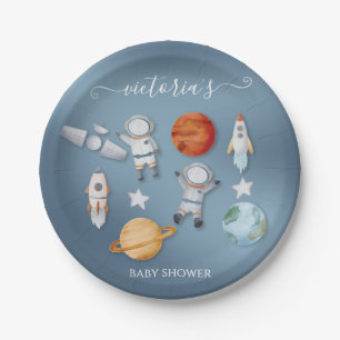 Space Astronaut Mobile Baby Dusche Pappteller