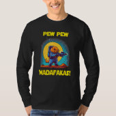 Space Astronaut Pew Madafakas Groundhog T-Shirt (Vorderseite)