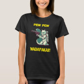 Space Astronaut Pew Madafakas Manx Cat 1 T-Shirt (Vorderseite)