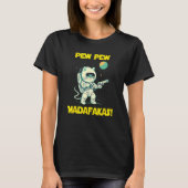 Space Astronaut Pew Madafakas Ragamuffin Cat T-Shirt (Vorderseite)