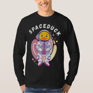 Space Astronaut Rubber Duck Rubber Ducky Bubble Th T-Shirt
