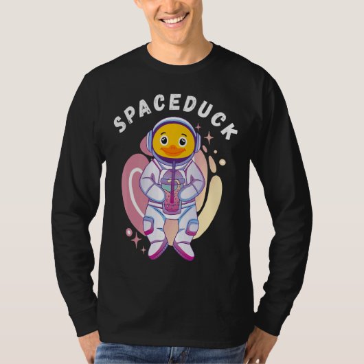Space Astronaut Rubber Duck Rubber Ducky Bubble Th T-Shirt (Vorderseite)