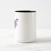 Space Astronaut Swimmer Zweifarbige Tasse (Mittel)