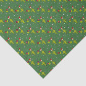 Space Außerirdischen in Weihnachtsmannmützen Sci-F Seidenpapier (Ausschnitt)