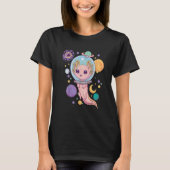 Space Axolotl Kawaii Pastel Goth Anime Aesthetic T-Shirt (Vorderseite)