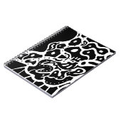 "Space" B&W Abstrakt Art Notizblock (Linke Seite)
