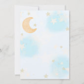 Space Baby Dusche Einladung  (Rückseite)