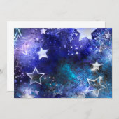 Space Background with Stars Ankündigung (Vorne/Hinten)